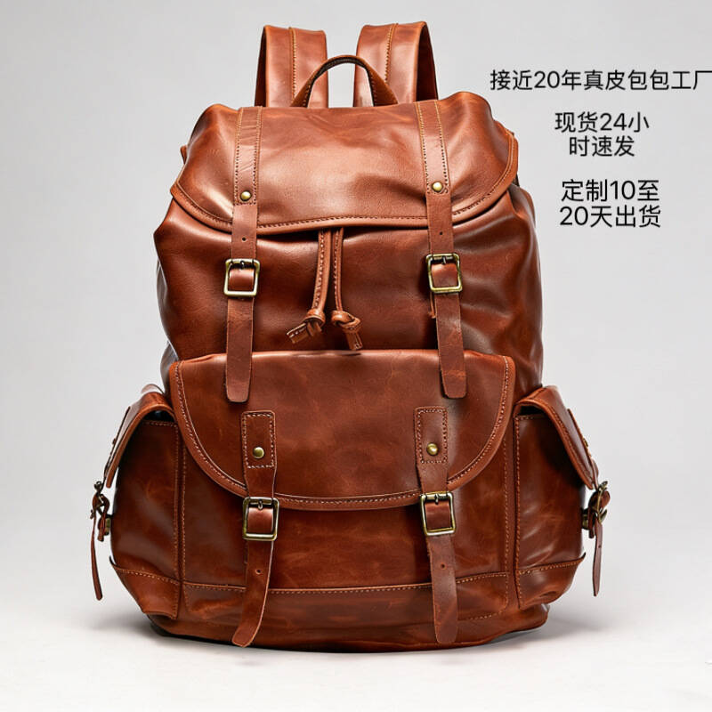 Genuine Leather Backpack - XZAN Men S Bags Fashion European