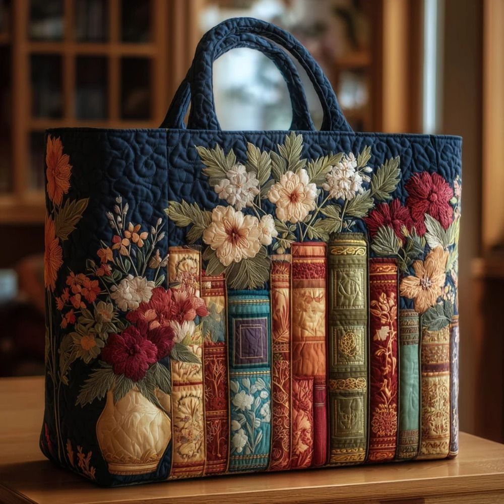 New Cat Pattern Quilted Tote B - Luxury Quilted Bags recension och pris