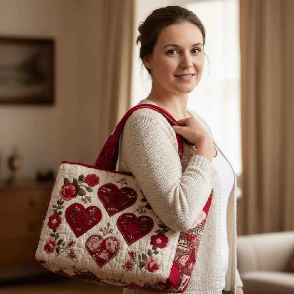 New Cat Pattern Quilted Tote B - Luxury Quilted Bags recension och pris