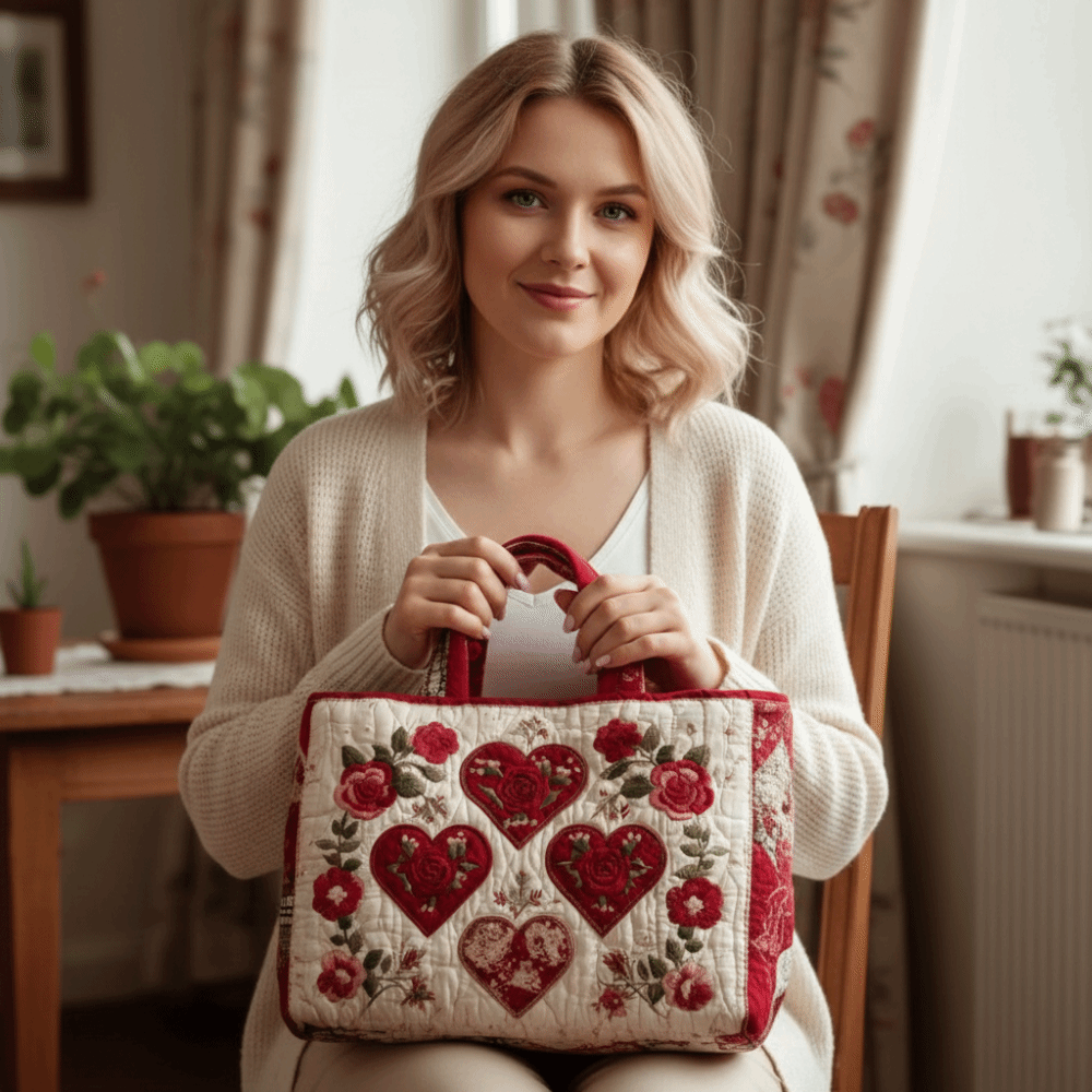 New Cat Pattern Quilted Tote B - Luxury Quilted Bags recension och pris