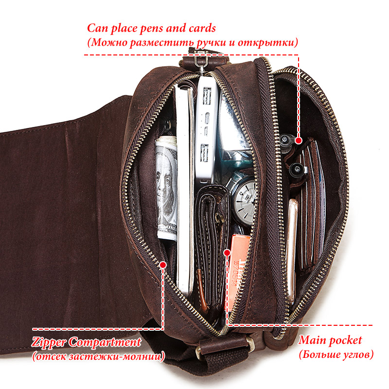 Vintage Crazy Horse Leather Me - Luxury Bags For Travel recension och pris
