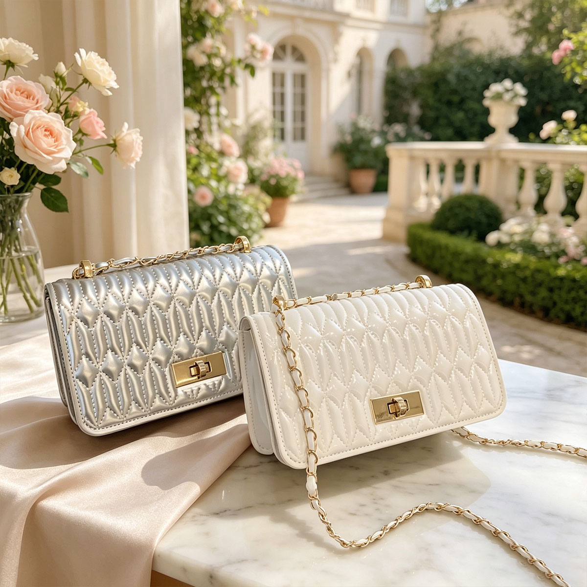 Light Luxury Argyle Quilted Qu - Luxury Quilted Bags recension och pris