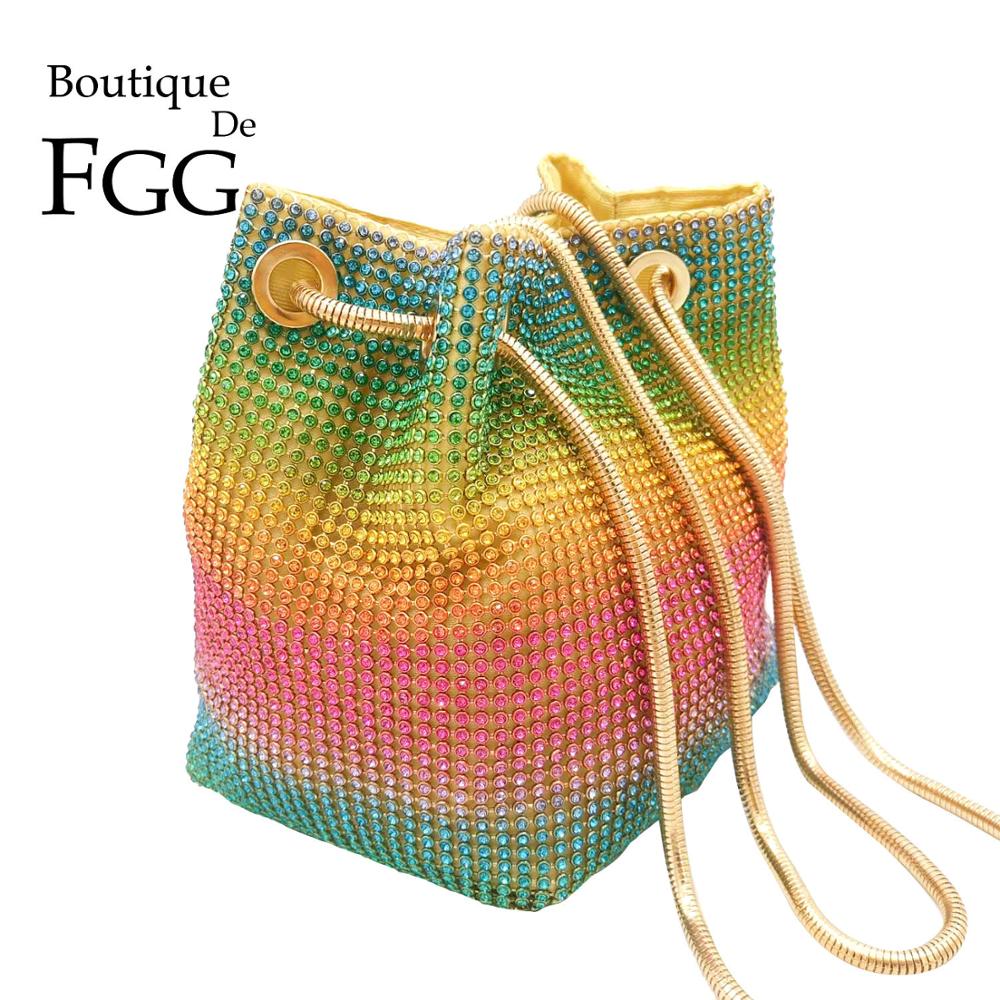 Boutique De FGG Rainbow Women  - Mini Bag Evening Clutch recension och pris