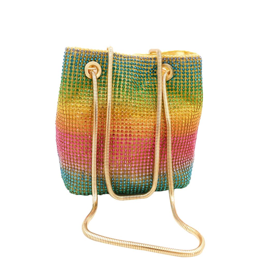Boutique De FGG Rainbow Women  - Mini Bag Evening Clutch recension och pris