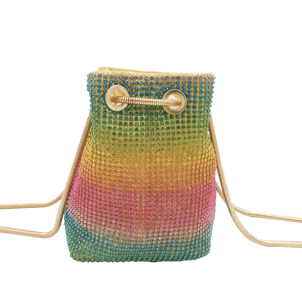 Boutique De FGG Rainbow Women  - Mini Bag Evening Clutch recension och pris