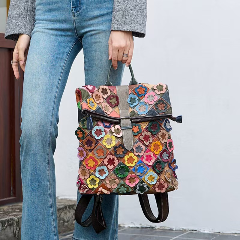 Vintage Women Genuine Leather  - Genuine Leather Backpack recension och pris
