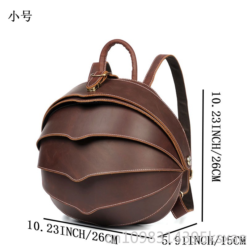 Vintage Handmade Genuine Leath - Genuine Leather Backpack recension och pris