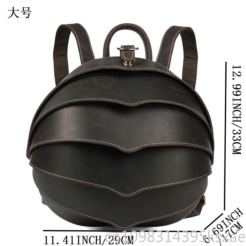 Vintage Handmade Genuine Leath - Genuine Leather Backpack recension och pris