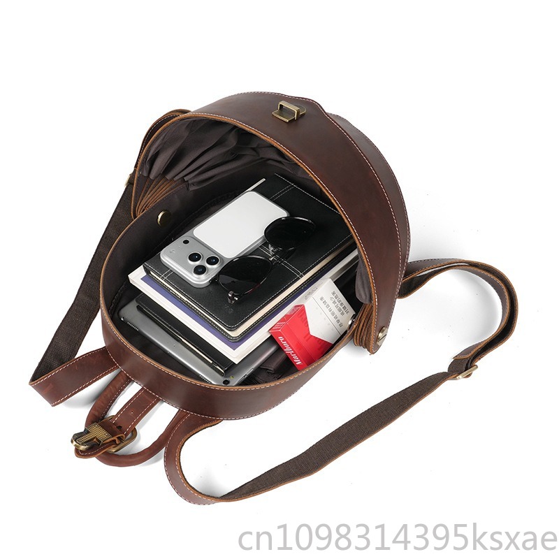 Vintage Handmade Genuine Leath - Genuine Leather Backpack recension och pris
