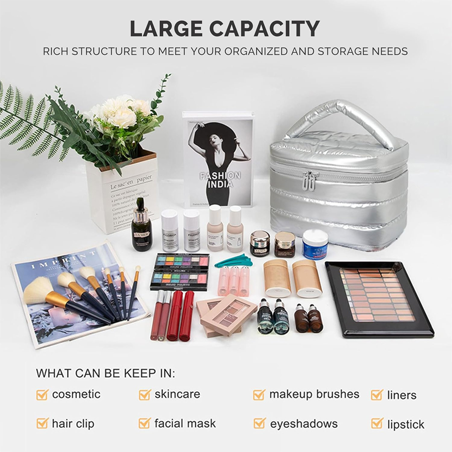 Luxury Large Capacity Makeup B - Luxury Quilted Bags recension och pris