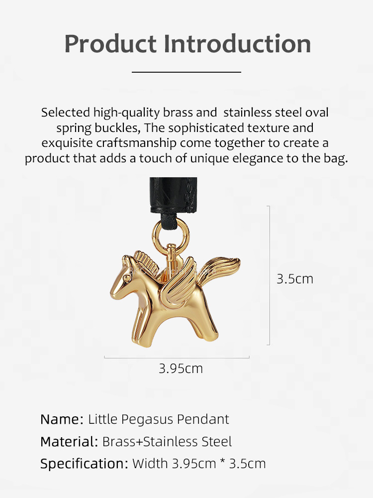 Luxury Brass Pegasus Bag Charm - Luxury Bags Hermes recension och pris