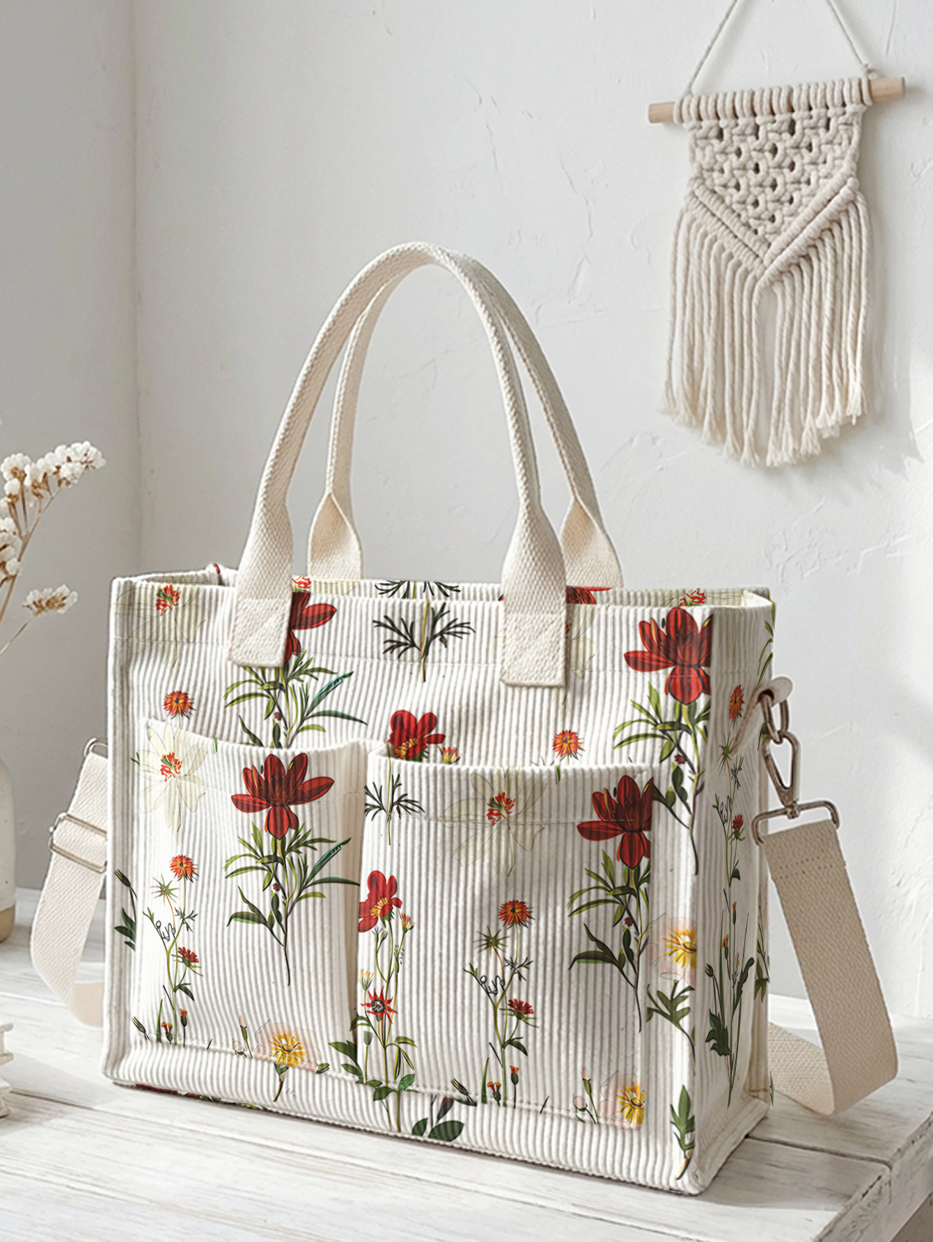 Vintage Botanical Wildflower P - Luxury Quilted Bags recension och pris