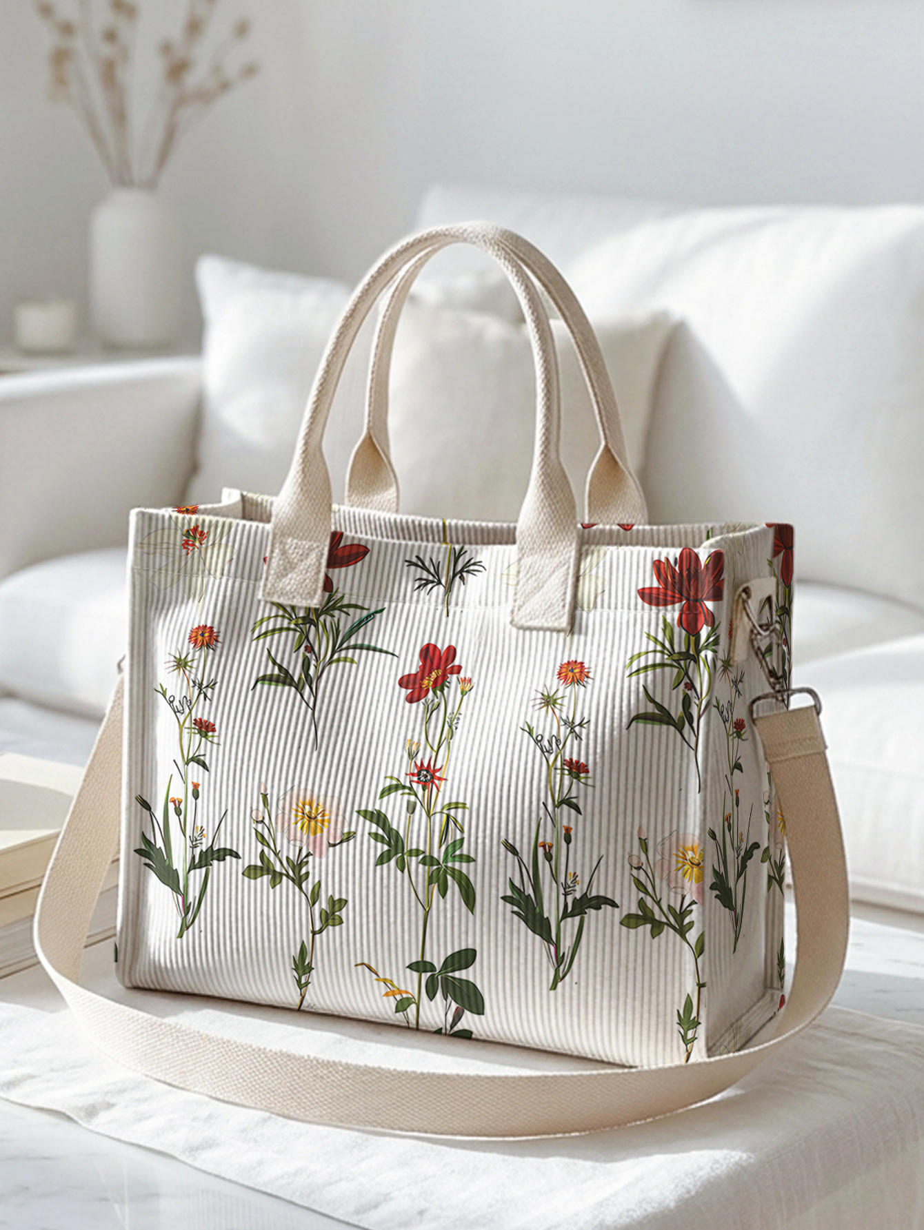 Vintage Botanical Wildflower P - Luxury Quilted Bags recension och pris