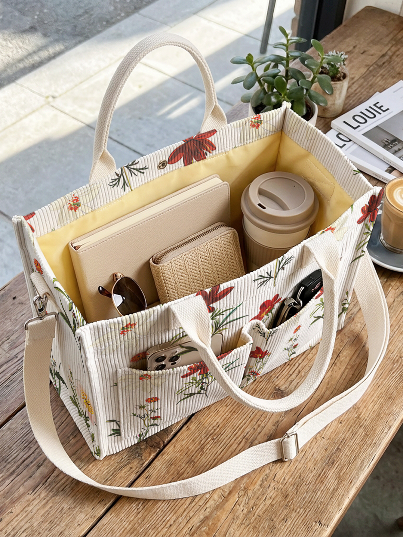 Vintage Botanical Wildflower P - Luxury Quilted Bags recension och pris