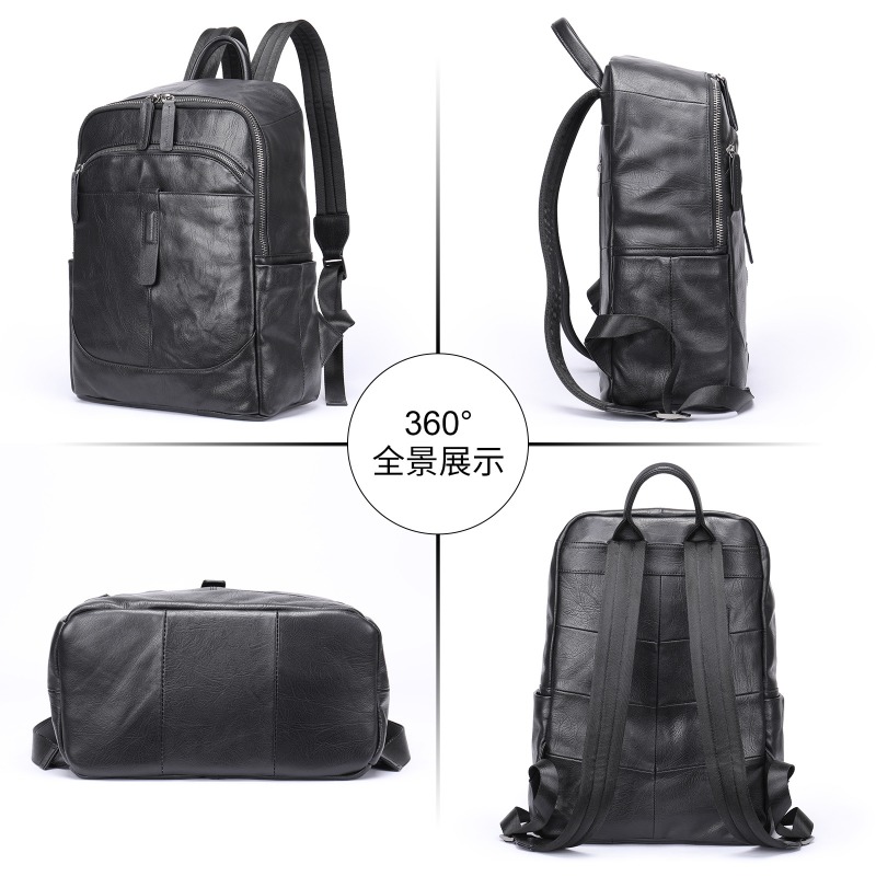 XZAN First Layer Cowhide Backp - Genuine Leather Backpack recension och pris