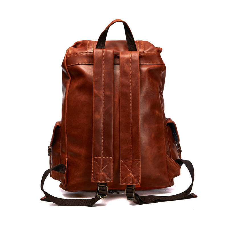 XZAN Men S Bags Fashion Europe - Genuine Leather Backpack recension och pris