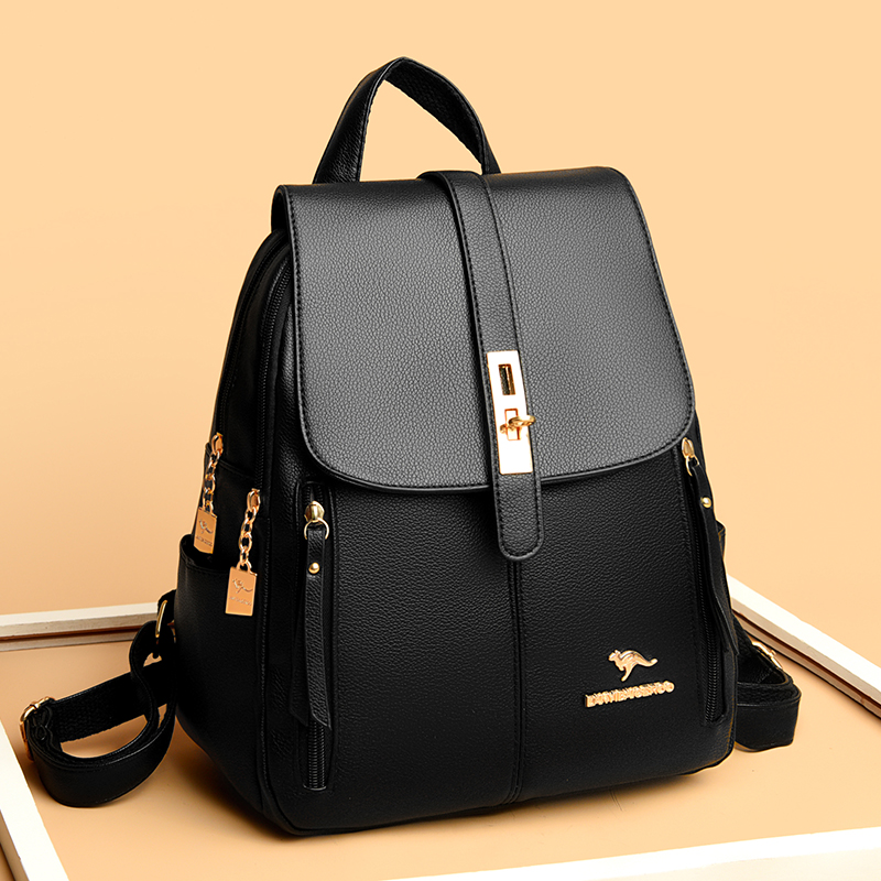 2024 Genuine Women Leather Bac - Genuine Leather Backpack recension och pris