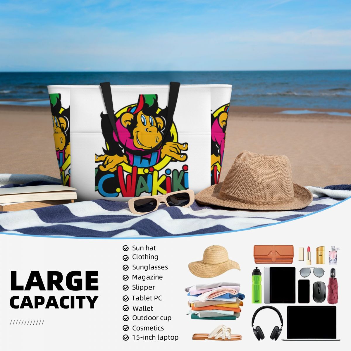 Monkey Lc Waikiki Singe Beach  - Luxury Yoga Bags recension och pris