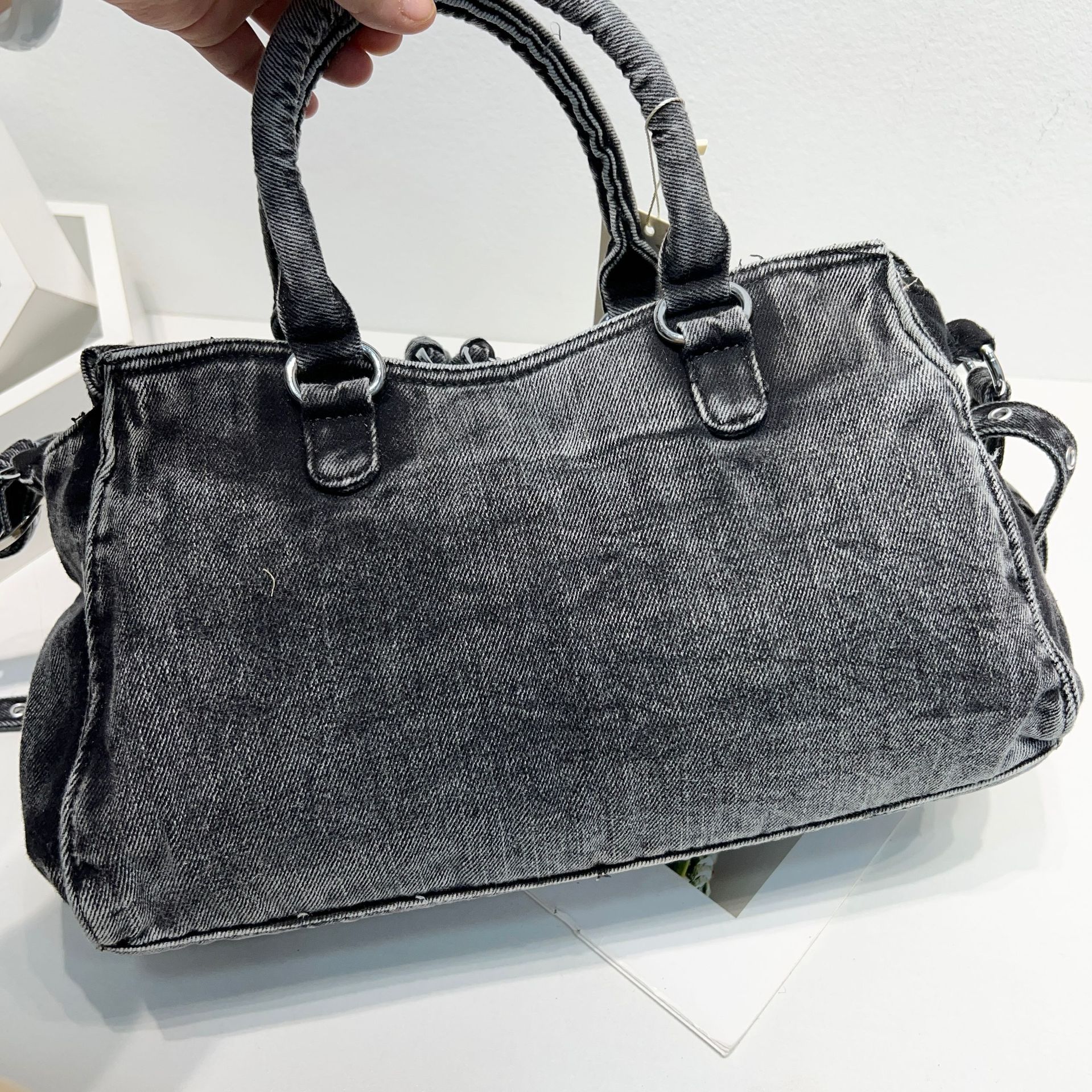 New Moto & Biker Pillow Bags F - Luxury Bags Denim recension och pris