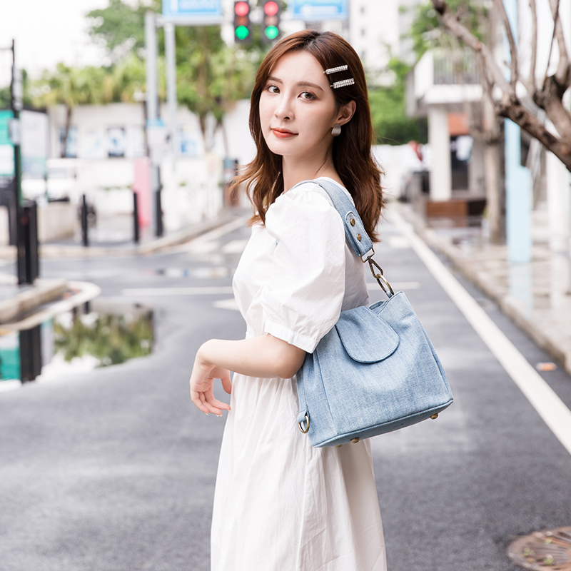 Casual Denim Bucket bag for wo - Luxury Bags Denim recension och pris