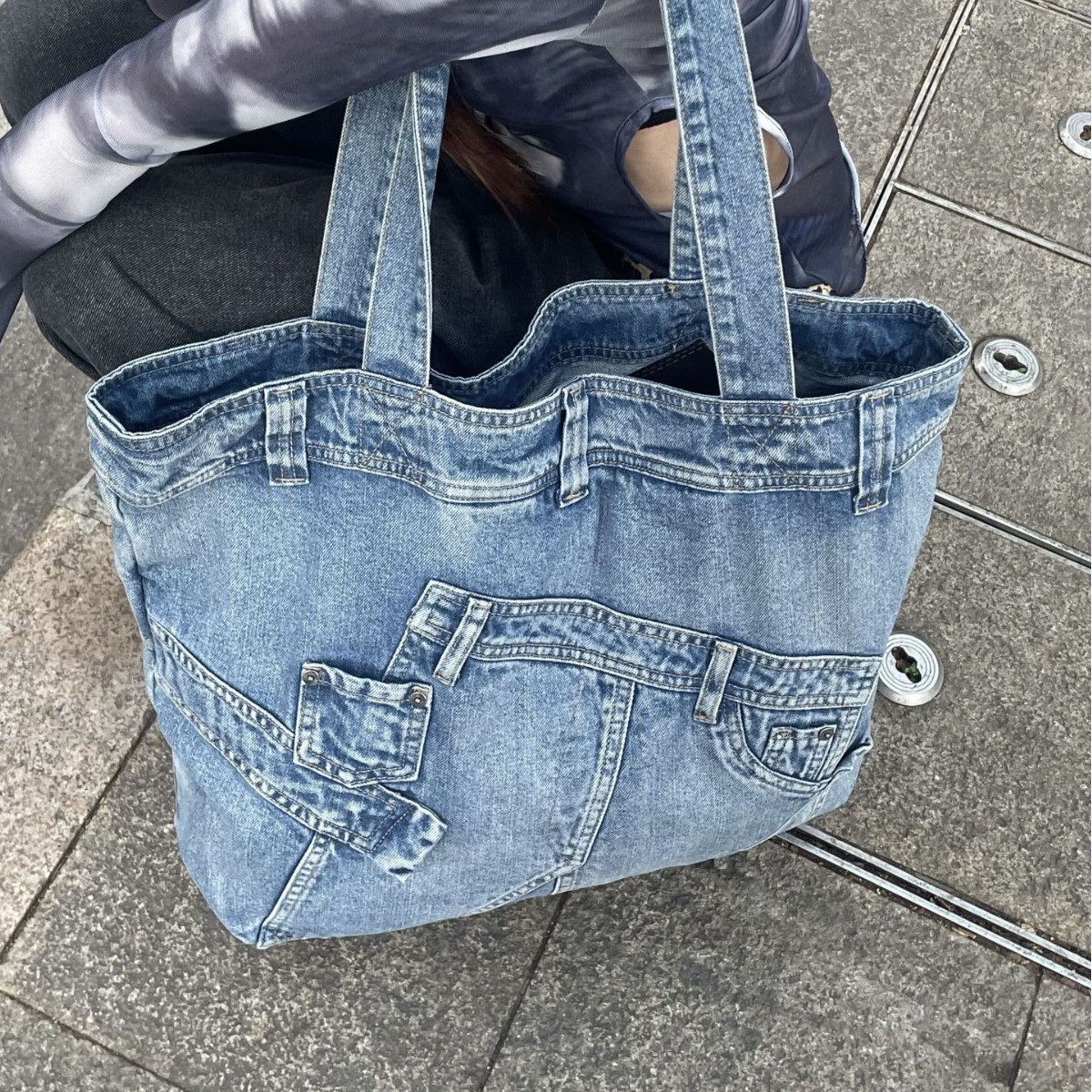 Washed Denim Women handbag Cow - Luxury Bags Denim recension och pris