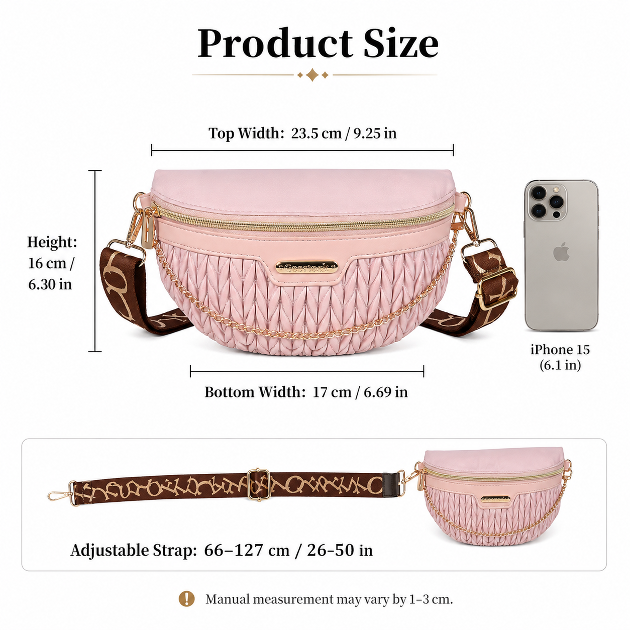 Luxury Quilted Waist Pack for  - Luxury Quilted Bags recension och pris