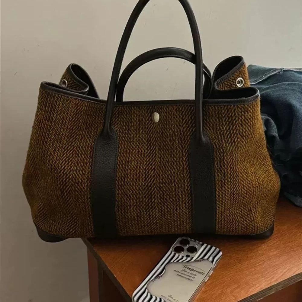 JIAERDI Retro Weave Tote Bag W - Luxury Bags For Travel recension och pris