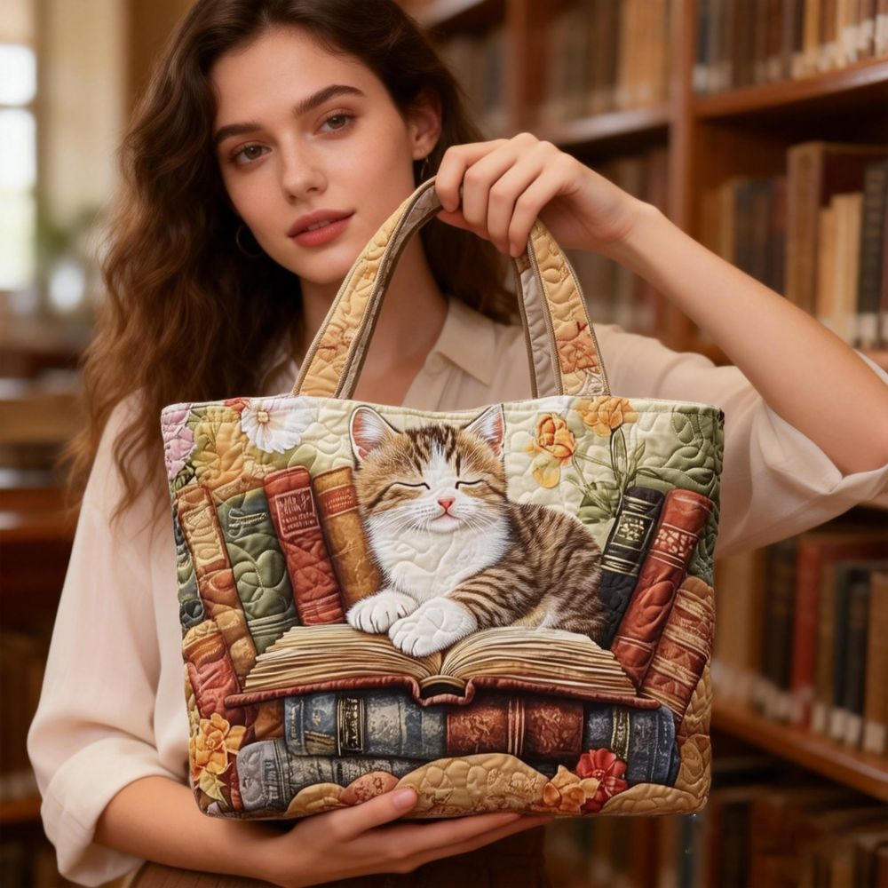 Cat Patterns Women Quilted Tot - Luxury Quilted Bags recension och pris