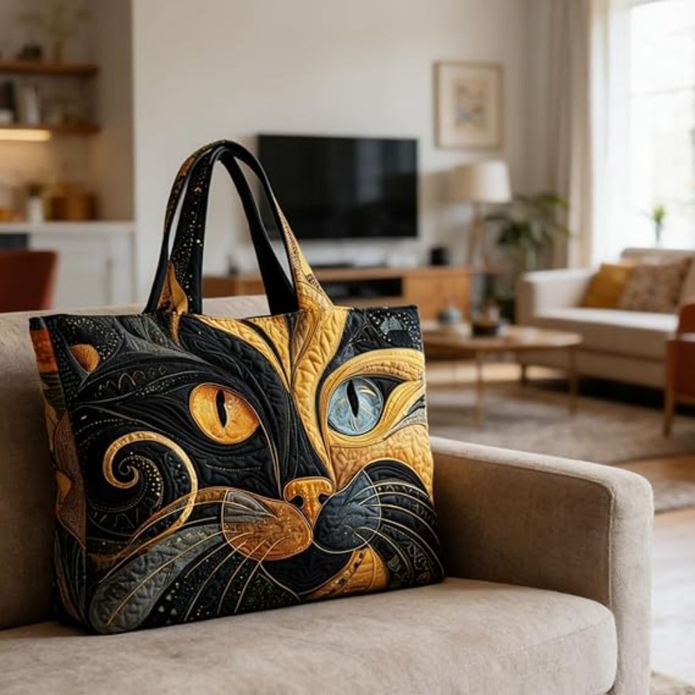 Cat Patterns Women Quilted Tot - Luxury Quilted Bags recension och pris