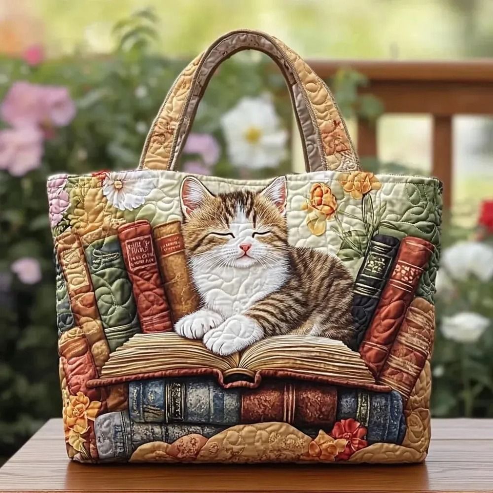 Cat Patterns Women Quilted Tot - Luxury Quilted Bags recension och pris