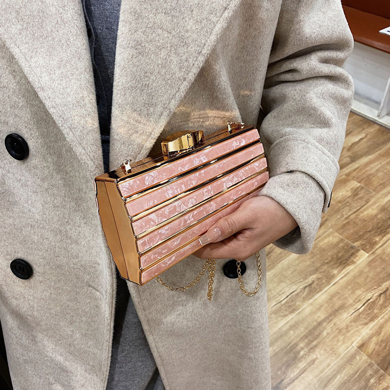 Luxury Designer Acrylic Square - Mini Bag Evening Clutch recension och pris