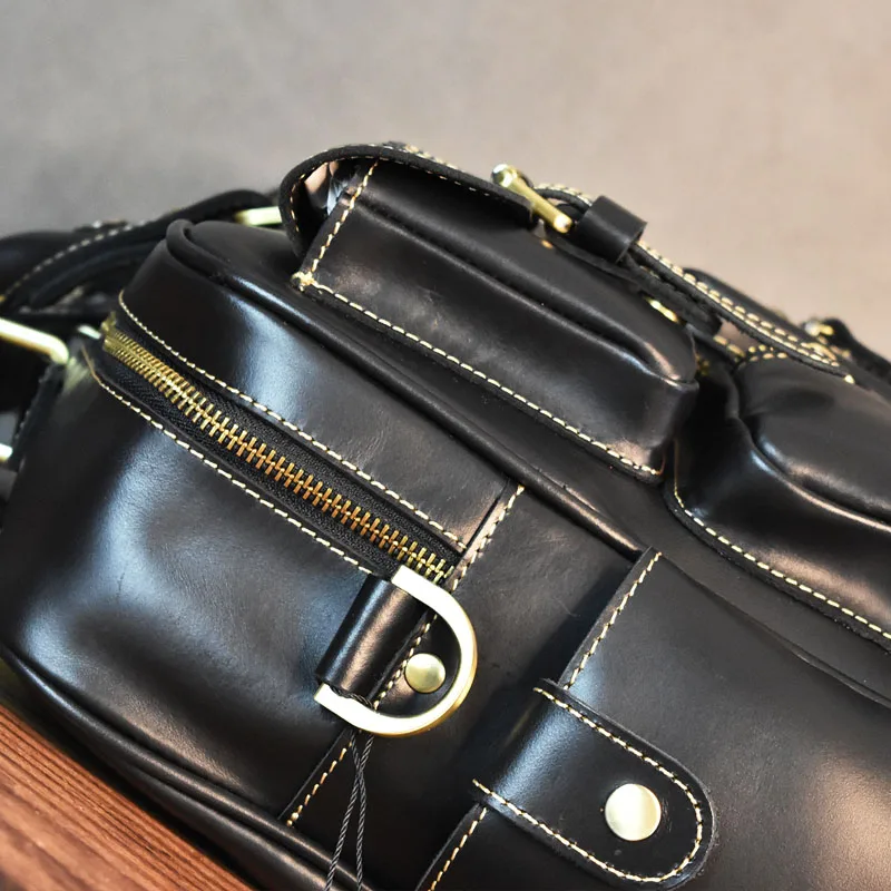 Vintage Men's Black Shoulder B - Luxury Bags For Travel recension och pris
