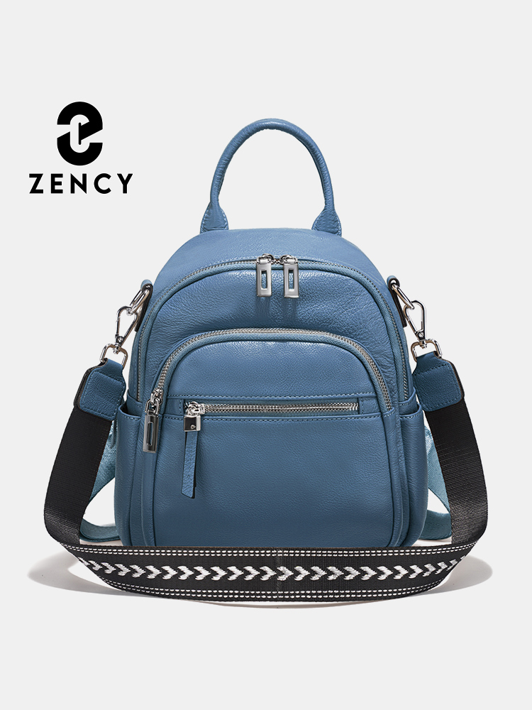 Zency Genuine Leather Small Ba - Genuine Leather Backpack recension och pris