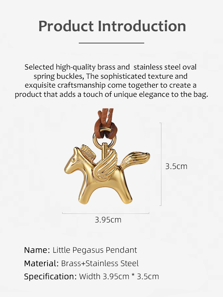 Luxury Brass Pegasus Bag Charm - Luxury Bags Hermes recension och pris