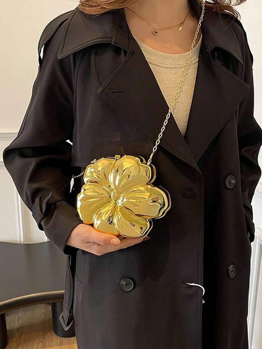 Floral Shape Mini Shoulder Bag - Mini Bag Evening Clutch recension och pris