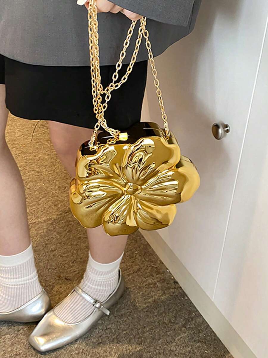 Floral Shape Mini Shoulder Bag - Mini Bag Evening Clutch recension och pris