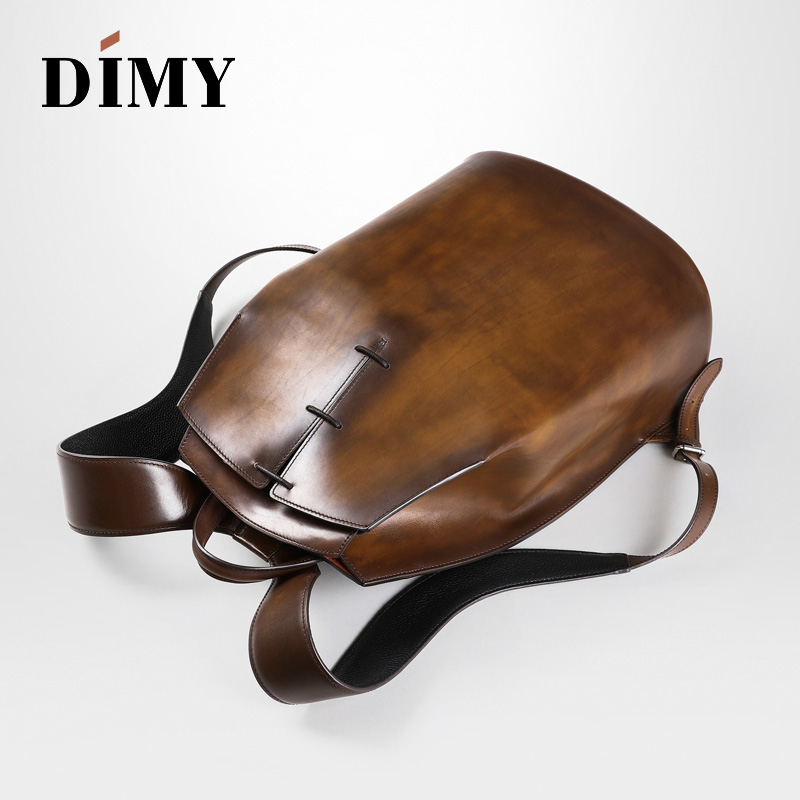 DIMY 2025 new men's genuine le - Genuine Leather Backpack recension och pris