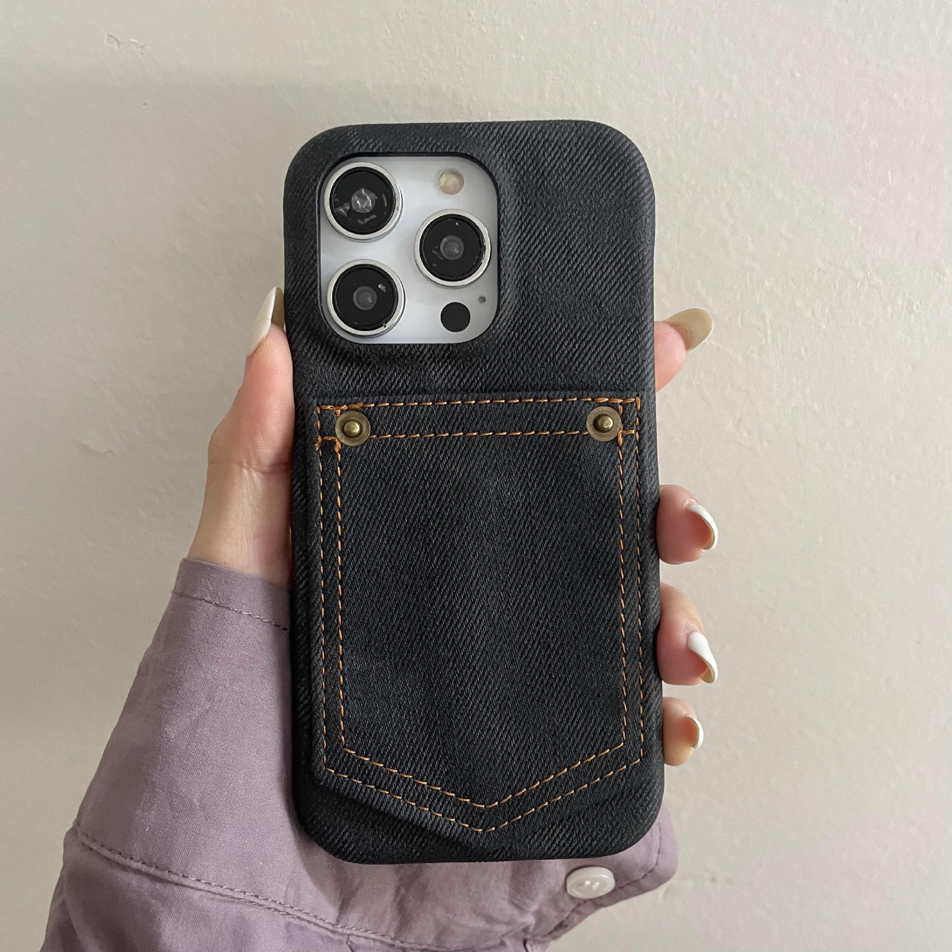 Luxury Denim Leather Card Bag  - Luxury Bags Denim recension och pris