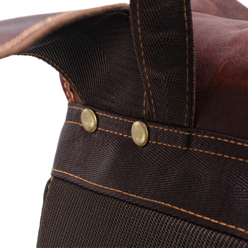 European and American vintage  - Genuine Leather Backpack recension och pris