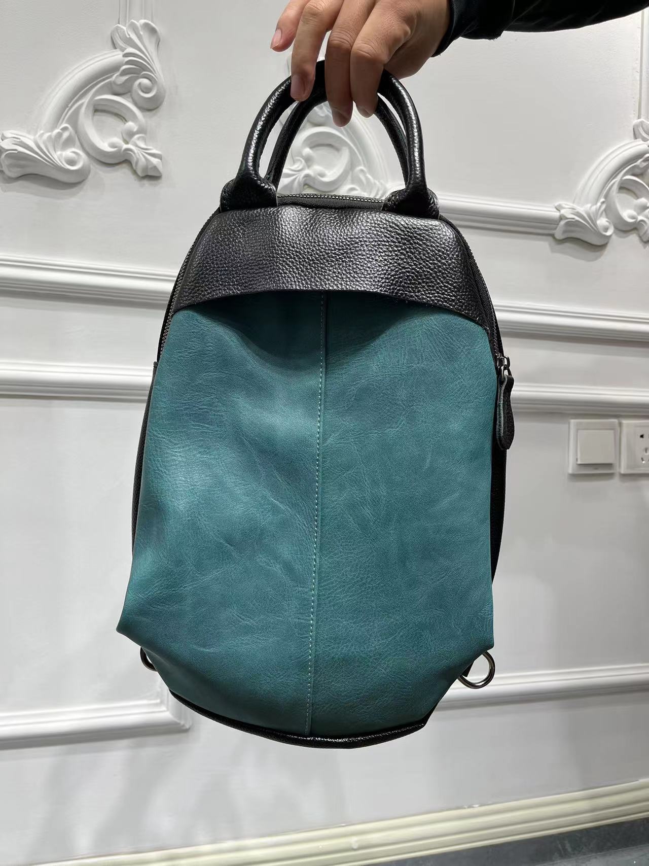 CFUN YA New Luxury Fashion Bac - Genuine Leather Backpack recension och pris