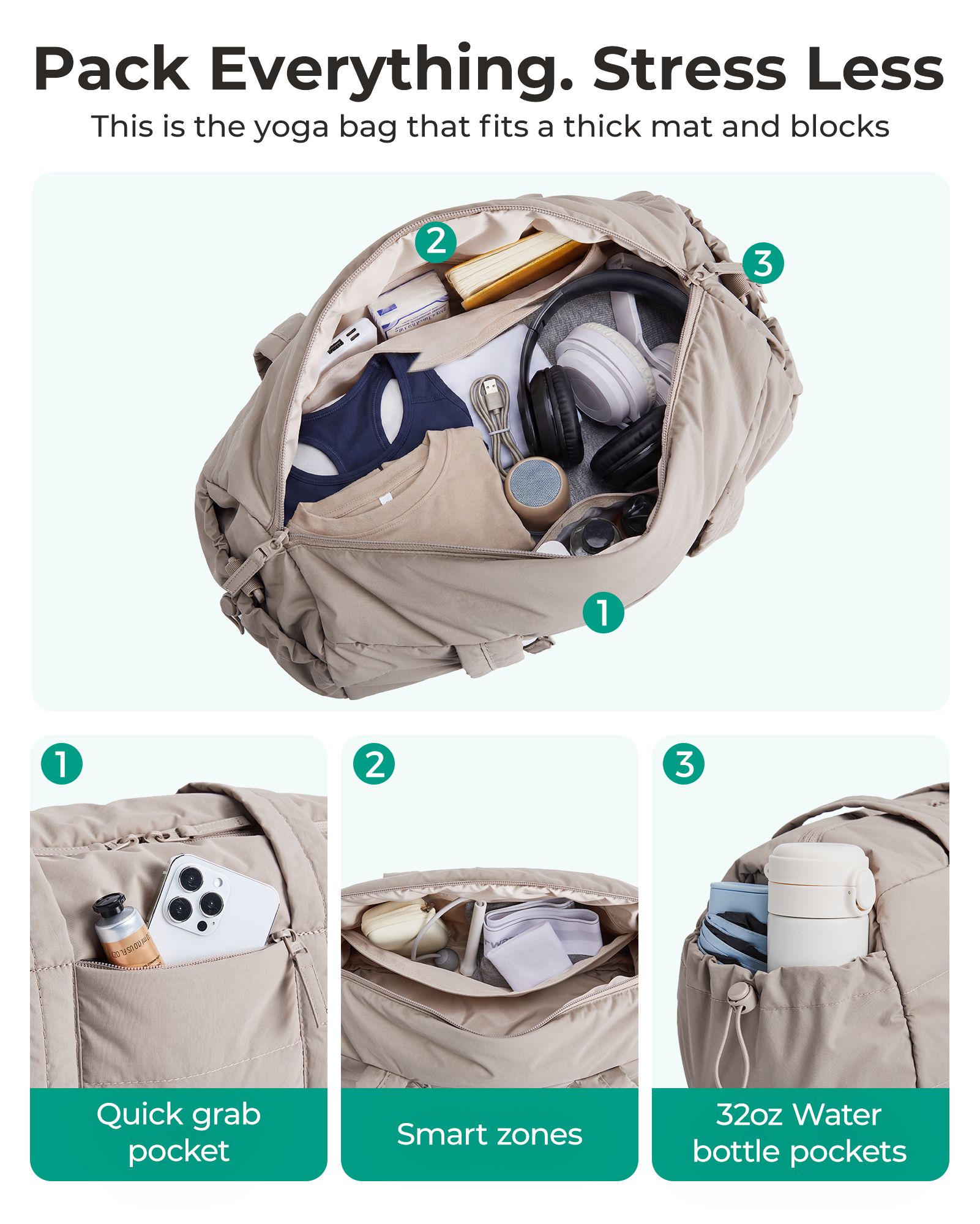 BAGSMART Gym Bag for Women Min - Luxury Yoga Bags recension och pris