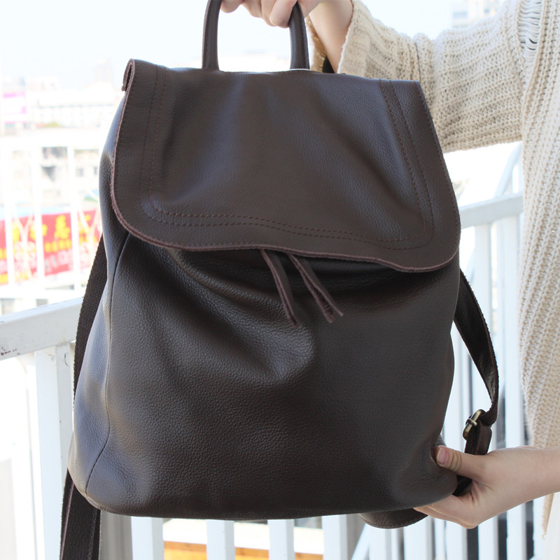 Designer Backpack Bag Women Ge - Genuine Leather Backpack recension och pris
