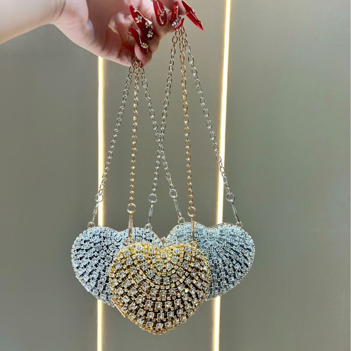 Luxury Rhinestone Crystal Clut - Mini Bag Evening Clutch recension och pris